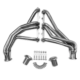 Gw-ch-eh002-2 Certified Automotive Experts Polished Long Tube Headers For Chevy/gmc Trucks 1973 1987 Sbc