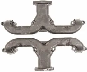 A7700103 Cfr Performance 1947-72 Chevrolet Small Block V8 Ram Horn Exhaust Manifolds Raw Cast Iron