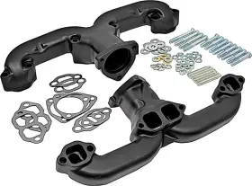 A7700104 Cfr Performance 1947-72 Chevrolet Small Block V8 Ram Horn Exhaust Manifolds Black Ceramic
