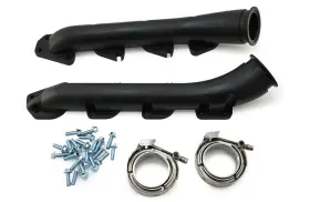 Hz-9966-cer-pbk Cfr Performance Exhaust Manifolds For 2003 Dodge/plymouth Gen 3 Hemi 2.5 Inch V-band-ceramic Black