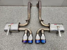 327-01942l Chevrolet 1997-2004 C5 Corvette Srs Axle Back Exhaust Mufflers Pair Used