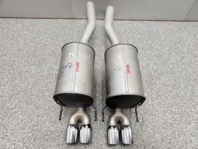 506586 Chevrolet 2009-2013 C6 Corvette Base Oem Axle Back Exhaust Mufflers Non Npp 2.5 Inch