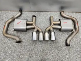 564415 Chevrolet 1997-2004 C5 Corvette Billy Boat Prt Axle Back Exhaust Mufflers Used