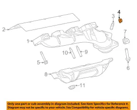 6510726aa Chrysler Oem Jeep 15-16 Renegade-turbo Turbocharger Bracket Nut