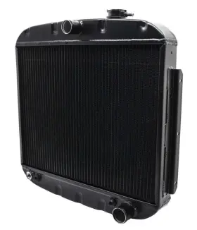 Cbk-5557-8-pbk Cobra-tek 2 Row Black Aluminum Radiator Direct Replacement For 55-1957 Chevy V8 Cars Swp