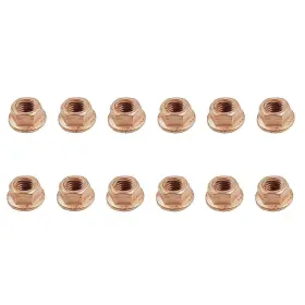Crp 18 30 7 620 549 Set Of 12 Copper Lock Nut 8 Mm- Exhaust Oem For Bmw E10 E24 E30 E31 E32 E34