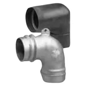 Ael40 Crushproof 4 Inch Exhaust Hose Aluminum Elbow Adapter