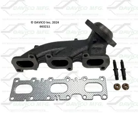 663211-al Davico Mfg Exhaust Manifold For 2015-2018 Transit-350 Hd 3.7l V6 Cng Dohc