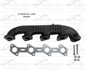 663438-cg Davico Mfg Exhaust Manifold For 2005-2008 Ce Integrated Turbo/intercooled 6.0l V