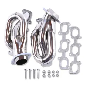 R27106 Demotor Performance Polished Stainless Steel Shorty Exhaust Headers For Ford Mustang 37l 201 G2u