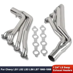 Demotor Performance R27359 For Chevy Ls1 Ls2 Ls3 Ls6 Ls7 1960-1998 1 3/4 Inch Ls Swap Tube Headers Stainless