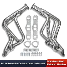 R27361 Demotor Performance For Oldsmobile Cutlass Delta Vista V8 350 400 455 1965-1974 Stainless Headers