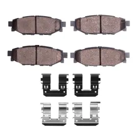 Dfc 1115-1114-01 Rear Brake Pads And Hardware Kit For Subaru Wrx Legacy