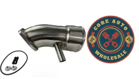 Ddp-446 Discount High Flow 3.5 Inch Polished Turbo Intake Horn W Pcv Port 17-19 6.6l L5p Duramax