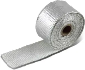 Dna Motoring 194286047177 15-feet Aluminum Coated Exhaust Heat Wrap For 15 Feet