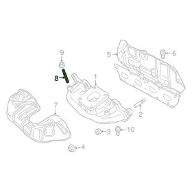 6510392aa Dodge Oe For Dart 2013-2016 Exhaust Manifold Heat Shield Bolt