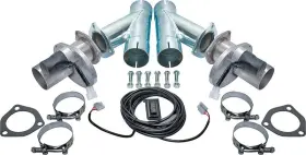 Dougs Headers 25054 2-1/2 Inch Stainless Steel Electric Exhaust Cutouts Complete Set
