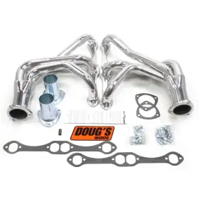 Dougs Headers 694342509026 D350 - 4-tube Steel Metallic Ceramic Coated Long Tube Exhaust