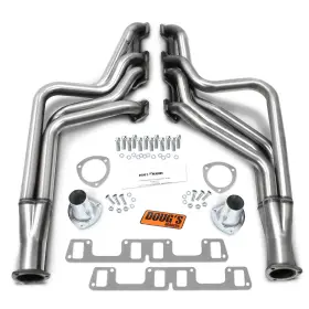 D202-ss Dougs Headers 1 1/2 Inch Long Header For 53-56 Ford Truck 223 Hi-temp Black