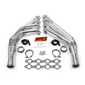 D314 Dougs Headers - 4-tube Steel Metallic Ceramic Coated Long Tube Exhaust