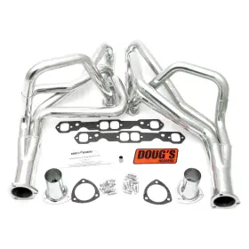 D330 Dougs Headers - 4-tube Steel Metallic Ceramic Coated Long Tube Exhaust