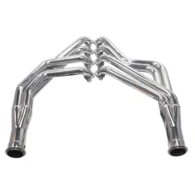 D333 Dougs Headers Header Full-l Steel Silver Ceramic Coated 1 7/8in Tubes 3in