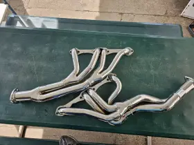 D366 Dougs Headers Y 5 01 Tri-y Chrome Ceramic Coated Sbc