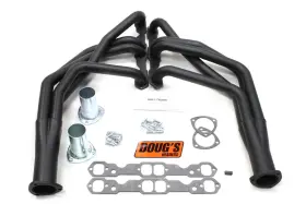 302-350 Dougs Headers D368-b Full-length Steel Painted Chevy V8 Pair