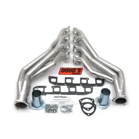 D4477 Dougs Headers - 4-tube Steel Metallic Ceramic Coated Long Tube Exhaust