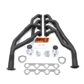 D660ys-b Dougs Headers - Tri-y Hi-temp Black Coated Long Tube Exhaust