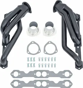 Tf700495 Dougs Headers 1955-57 Chevrolet 265-400 Uncoated Raw Steel Round Port Shorty Patriot