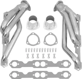 Tf700496 Dougs Headers 1955-57 Chevrolet 265-400 Mctbc Ceramic Coated Round Port Shorty Patriot