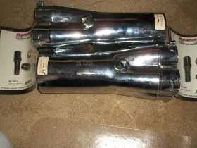 Dyn-83-812452c Dynotech Newchrome Header Collectors 2-3/8 Inch Primaries 4-1/2 Collector Pan Evacuation