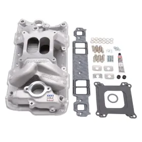 2042 Edelbrock Chevrolet Sb Rpm Air Gap Manifold With Gaskets Bolts Studs Rtv