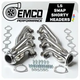 Eme5 Emco Performance Chevy Ls1 Ls2 Ls3 Ls6 Ls7 Shorty Headers Kit For Ls Swaps