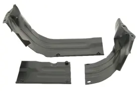 00-8948-0 Empi Heater Box Channel Kit Black Fits Vw Bug Air Cooled 1300cc-1600cc 8948