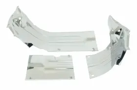 00-8949-0 Empi 8949 Chrome Heater Box Channel Kit For Vw Bug Air Cooled 1300cc-1600cc