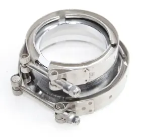 Emusa Fg Ad Vband400350-2j56562 1.5 Inch Adapter 3.5 Id To4 Mold Seamless Vband Flange Galvanized Polished With Clamp