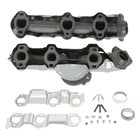 18105469 Evan-fischer Set Of 2 Exhaust Manifolds Front And Rear For Chevy Olds Cutlass Century Pair