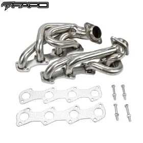 Fe012711-411 Fapo Shorty Headers For 97-03 Ford F150 Xl Xlt Fx4 King Ranch Lariat 5.4l 330 V8