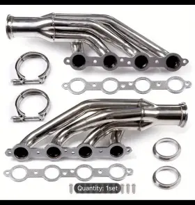 Fe687420-33 Fapo Moto Ls Turbo Headers For 97-13 Corvette C5 C6 1-7/8 Inch Forward Facing Up