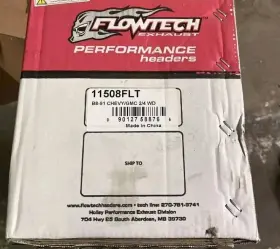 B8-91 Flowtech 090127588765 11508flt Shorty Headers - Black Painted Chevy/gmc 2/4 Wd