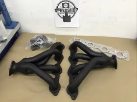 Flowtech 090127690536 11701flt Tight Fit Block Hugger Headers - Black Paint