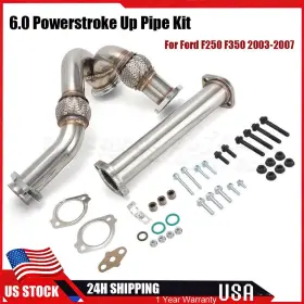 6c3z-6k854-a For Ford 6.0 Powerstroke Up Pipe Kit Hd Y-pipe Turbo Install F250 F350 2003-2007