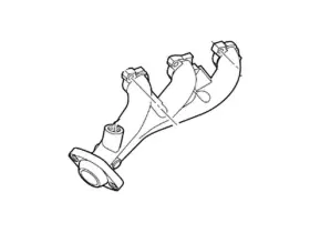 1l5z-9431-aa Ford Genuine Exhaust Manifold