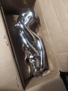35180 Ford Bbk Sku F150 5.4 1-5/8 Shorty Exhaust Headers Polished Silver Ceramic 99-03 New