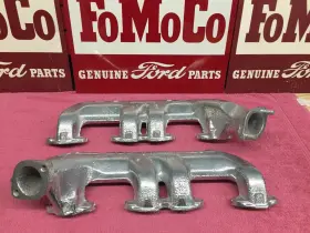 Edb-9431 Ford Edb-9430 1957 Y-block Duel Exhaust Manifolds Restored And 1955-1957