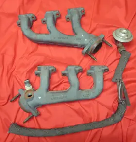 F65e-9430-bb Ford 1997 - 1998 Exhaust Manifolds And Egr 4.2 Day One Take Off Very Nice Oem