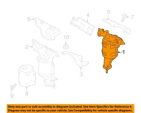 F2gz5g232b Ford Oem 15-20 Continental Exhaust System Manifold-mnfd Wconverter