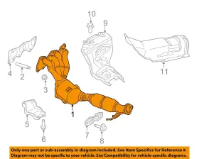 Fv6z5g232c Ford Oem 16-18 Transit Connect Manifold-mnfd Wconverter